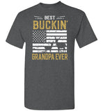 Best Buckin Grandpa Ever Shirt - Funny Deer Hunting Gift for Men