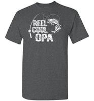 Reel Cool Opa Fishing Shirt for Men Gift for Fisherman Grandpa