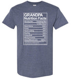 Grandpa Nutrition Facts Shirt for Men