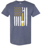 American Flag Beer Tap Shirt Give for Craft Beer Lovers and Brewers