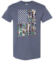 Camo American Flag Camouflage Shirt for Men