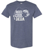 Reel Cool Deda Fishing Themed Shirt for Serbian Grandpa Men