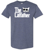 The Catfather Funny Cat Dad Shirt for Men Cat Lovers