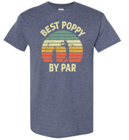 Best Poppy By Par Golf Shirt for Men Grandpa Golfing Tee Gift