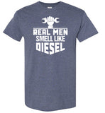 Real Men Smell Like Diesel Shirt for Men Mechanic Gift for Dad Grandpa