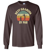 Best Grandpa By Par Long Sleeve Shirt for Men Golf Lover Player