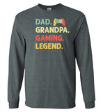 Dad Grandpa Gaming Legend Long Sleeve Shirt