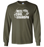 Reel Cool Grandpa Long Sleeve Fishing Shirt for Men Fishermen