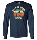 Best Grandpa By Par Long Sleeve Shirt for Men Golf Lover Player