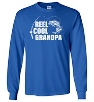 Reel Cool Grandpa Long Sleeve Fishing Shirt for Men Fishermen