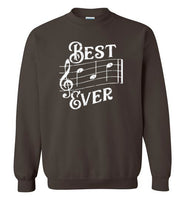 Best Dad Ever Music Notes Sweatshirt