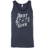 Best Dad Ever Music Notes Tank Top