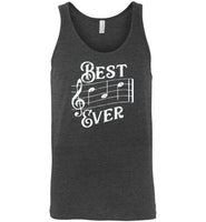 Best Dad Ever Music Notes Tank Top