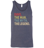 Dave the Man the Myth the Legend Tank Top for Men