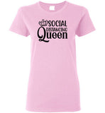 Social Distancing Queen Crewneck T-Shirt