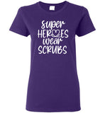 Super Heroeds Wear Scrubs Crewneck T-Shirt