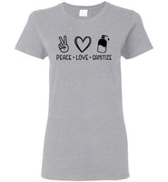 Peace Love Sanitize Crewneck T-Shirt