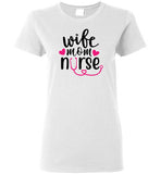 Wife Mom Nurse Short Sleeve T-Shirt