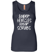 Super Heroes Wear Scrubs Tank Top