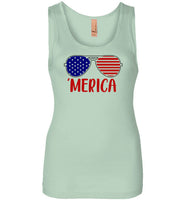 Merica Fourth of July Tank Top for Women