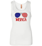 Merica Fourth of July Tank Top for Women