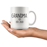 Grandpa and Grandpa Est 2021 Matching Mug Set | New Grandma Grandpa Gift | Pregnancy Announcement