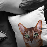 Abyssinian Cat Pillow or Zip Cover