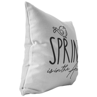Spring Is in the Air Throw Pillow or Cover with Insert | 16x16 18x18 20x20 26x26 | Decorative Case