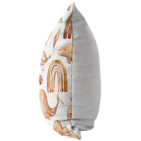 Neutral Boho Pillow Cover | Brown Beige Unisex Nursery Decor