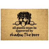 All Guests Must Be Approved By Shadow the Boss Dorrmat