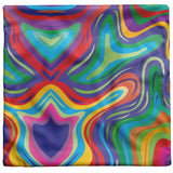 Colorful Paint Swirl Pillow