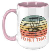 I'd Hit That Disc Golf Repeat Mug Coffee Cup Funny Saying Birthday Christmas Fathers Day Gift for Disk Golfer Men Women Mom Dad Grandpa Him