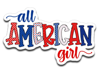 All American Girl Vinyl Decal Sticker