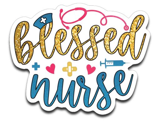 Blessed Nurse Vinyl Decal Sticker