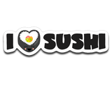 Kawaii I Love Sushi Vinyl Decal Sticker