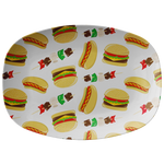 Hamburger and Hot Dog Pattern Grilling Platter