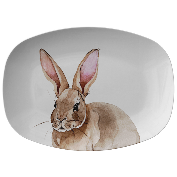 Rabbit Platter Easter Serving Tray