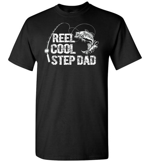 Reel Cool Stepdad Fishing Shirt for Men Gift for Fisherman Stepdad