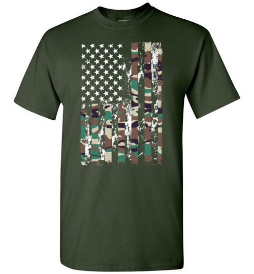 Camo American Flag Camouflage Shirt for Men