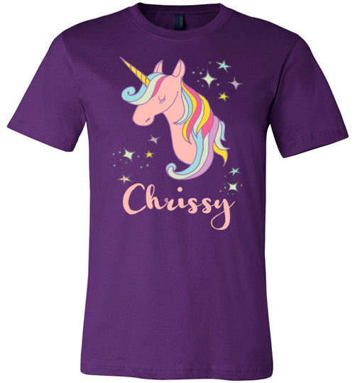 Chrissy Unicorn Name Shirt
