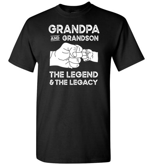 Grandpa and Grandson the Legend and the Legacy Shirt for Men