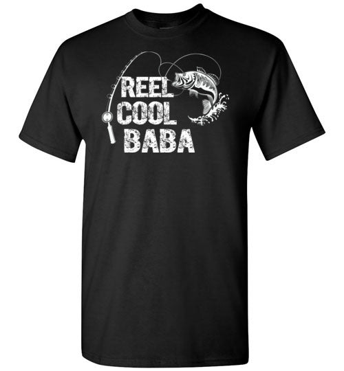 Reel Cool Baba Fishing Shirt for Men Gift for Fisherman Grandpa