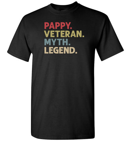 Pappy Veteran Myth Legend Shirt for Men Military Vet Grandpa