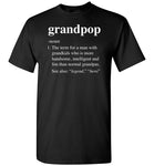 Grandpop Definition Shirt for Men Grandpa