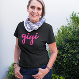 Gigi Shirt for Grandma with Hearts V-Neck