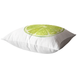 Lime Slice Throw Pillow or Cusion Cover