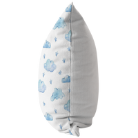 Blue and White Cloud Pillow or Zip Cover | Cloud Theme Baby Shower Decor | Cloud Nursery Baby Room | Pillow for Kids Girl Boy