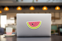 Kawaii Watermelon Slice Vinyl Decal Sticker