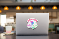 Team Unicorn Believe in Magic Vinyl Decal Sticker