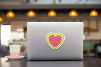 Kawaii Watermelon Heart Vinyl Decal Sticker